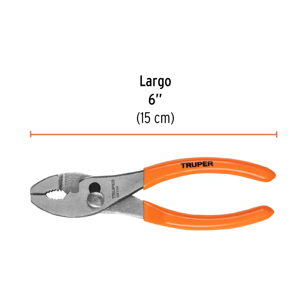 Pinza de chofer 6", mango de vinil con Cargador Incluido