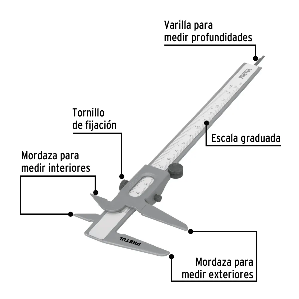 Recargables Premium Vernier de 6", pretul