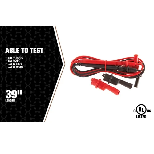 Replacement Test Leads 60010S (Pack 6) con Estuche de Almacenamiento