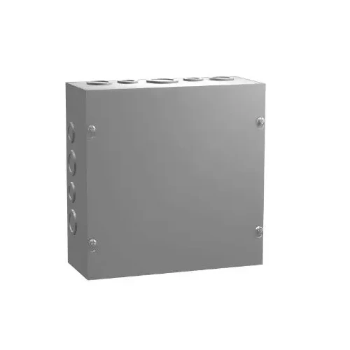 6" x 6" x 6" Type 1 Mild De acero Screw Cover Junction Box Gray CSKO666