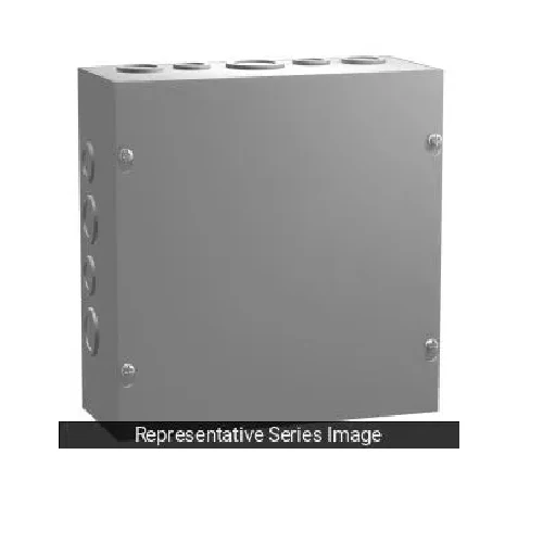 6" x 6" x 6" Type 1 Mild De acero Screw Cover Junction Box Gray CSKO666