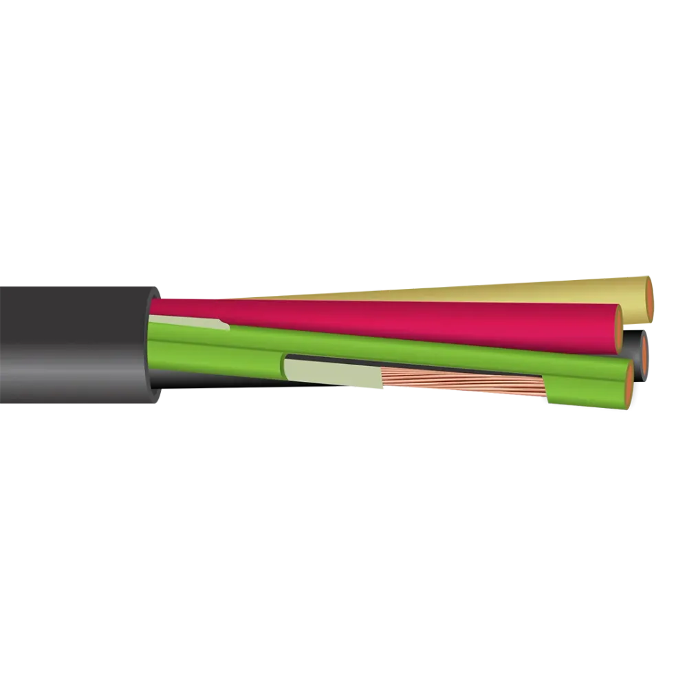 6/4 Unarmored Type P Drilling Rig Marine Power Cable 600V / 1000KV