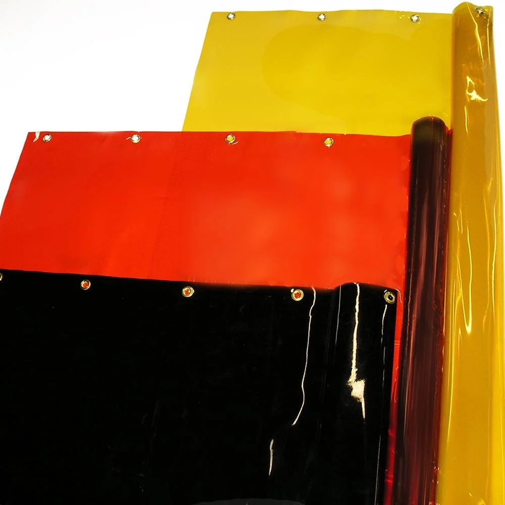 Welding Curtain Rolls 6' x 25' - Yellow, Orange, Blue, or Dark Verde