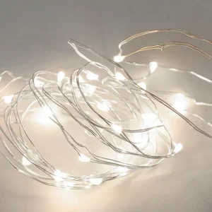 204805005 3,9m GUIRNALDA ALAMBRE LED FRIA PILAS GSC con Certificación RoHS