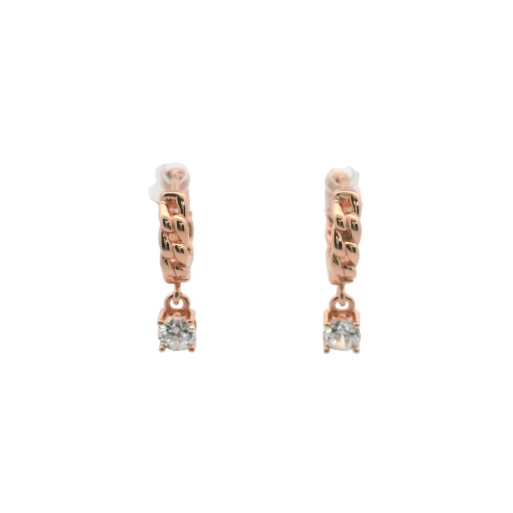 925RG LINKS PENDANT CZ HUGGIES
