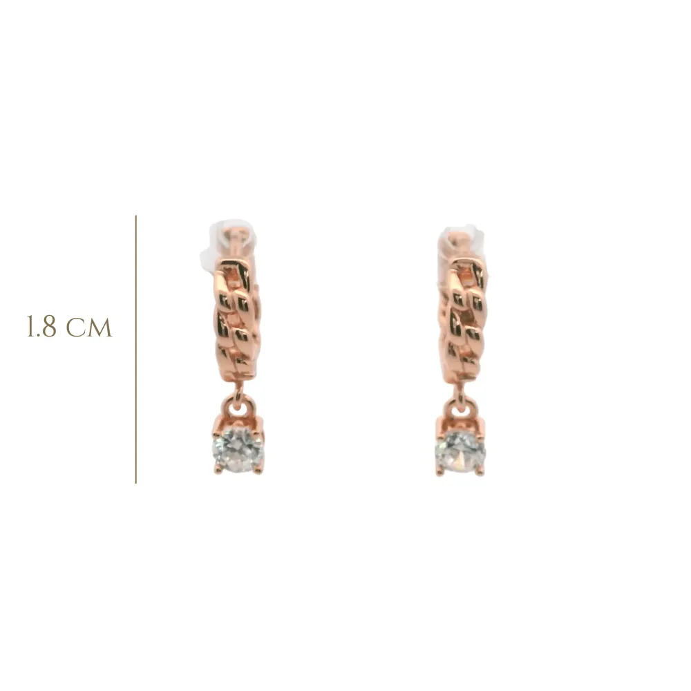 925RG LINKS PENDANT CZ HUGGIES