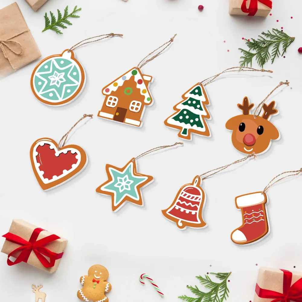 Adornos navideños - Pack 9 con Estuche de Almacenamiento