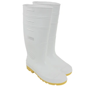 Alta Duración Bota Blanca Sanitaria PVC Talla 9, Dogotuls MU3013