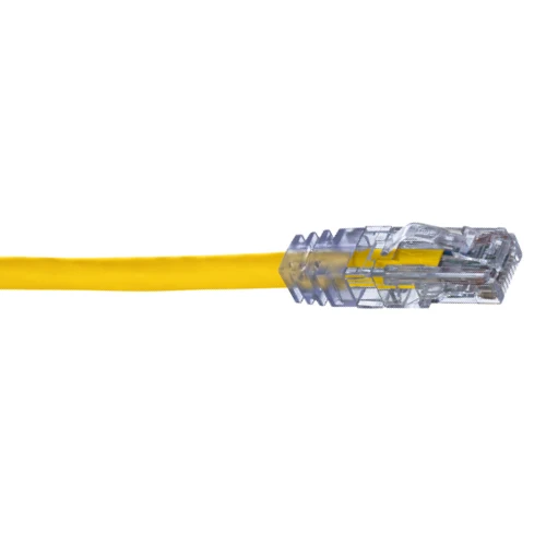 9' 24 AWG Yellow Cat 5e UTP Cobre Patch Cord UTPCH9YLY
