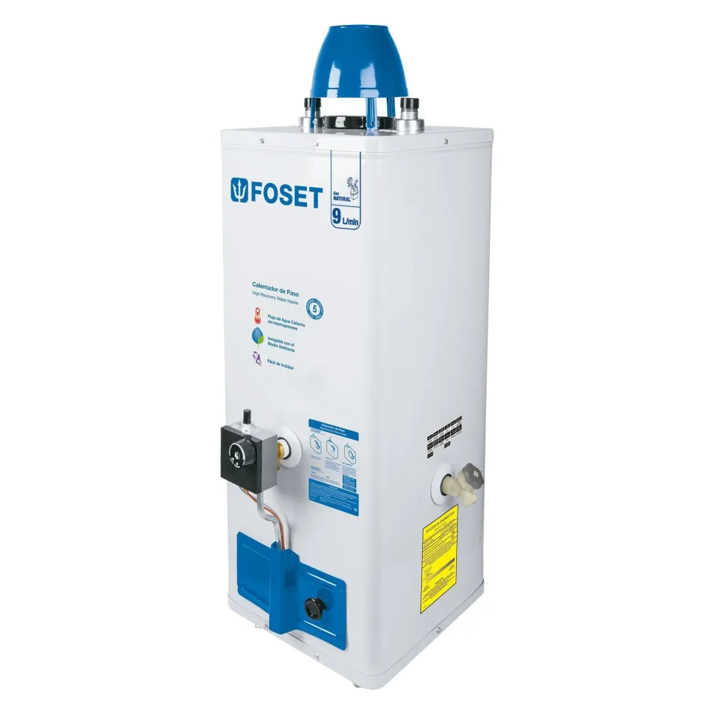 Calentador de Paso, 9L, gas original, 2 servicios