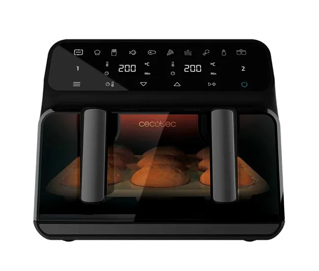 Cargador Inteligente Cecotec Freidora sin Aceite Con pantalla de 9 Litros Cecofry Advance 9000 Window