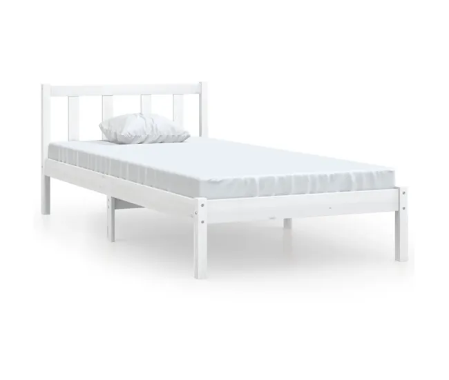 Cargador Inteligente Estructura de cama madera maciza de pino individual 90x190 cm