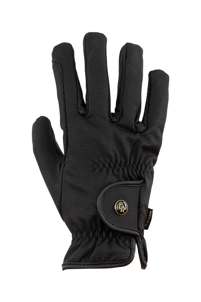 Certificadas CE Durable Pro guantes de equitación cálidos Azabache 9