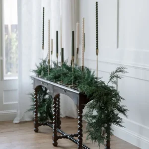 9' Faux Cedar Garland Evergreen