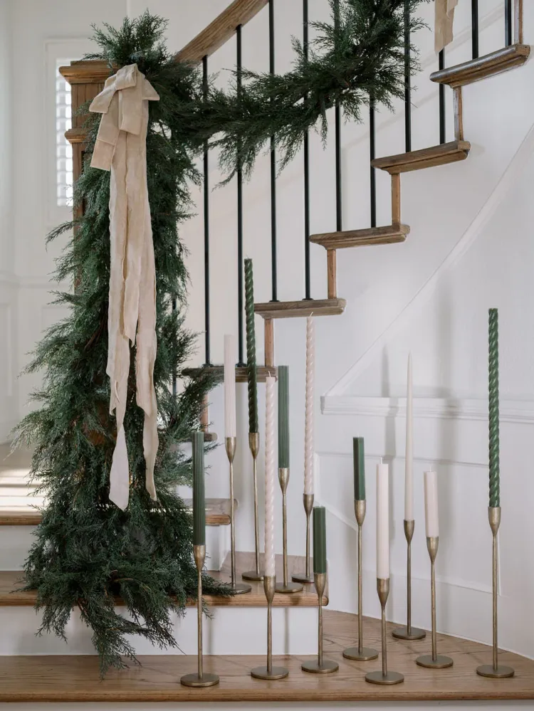 9' Faux Cedar Garland Evergreen