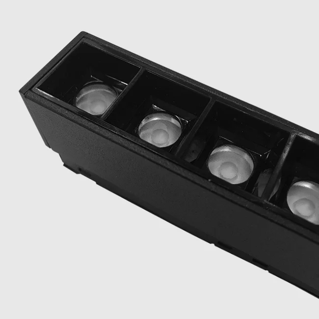 Foco metal negro para riel magnético LED 9W - ARFO0019