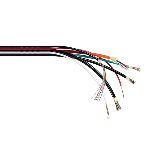 Indoor/Outdoor Distribution Series Ultra Fox 12 Fiber PVC Multimode 900µm Tight Buffer Aqua Riser Cable DX012DALE9QR