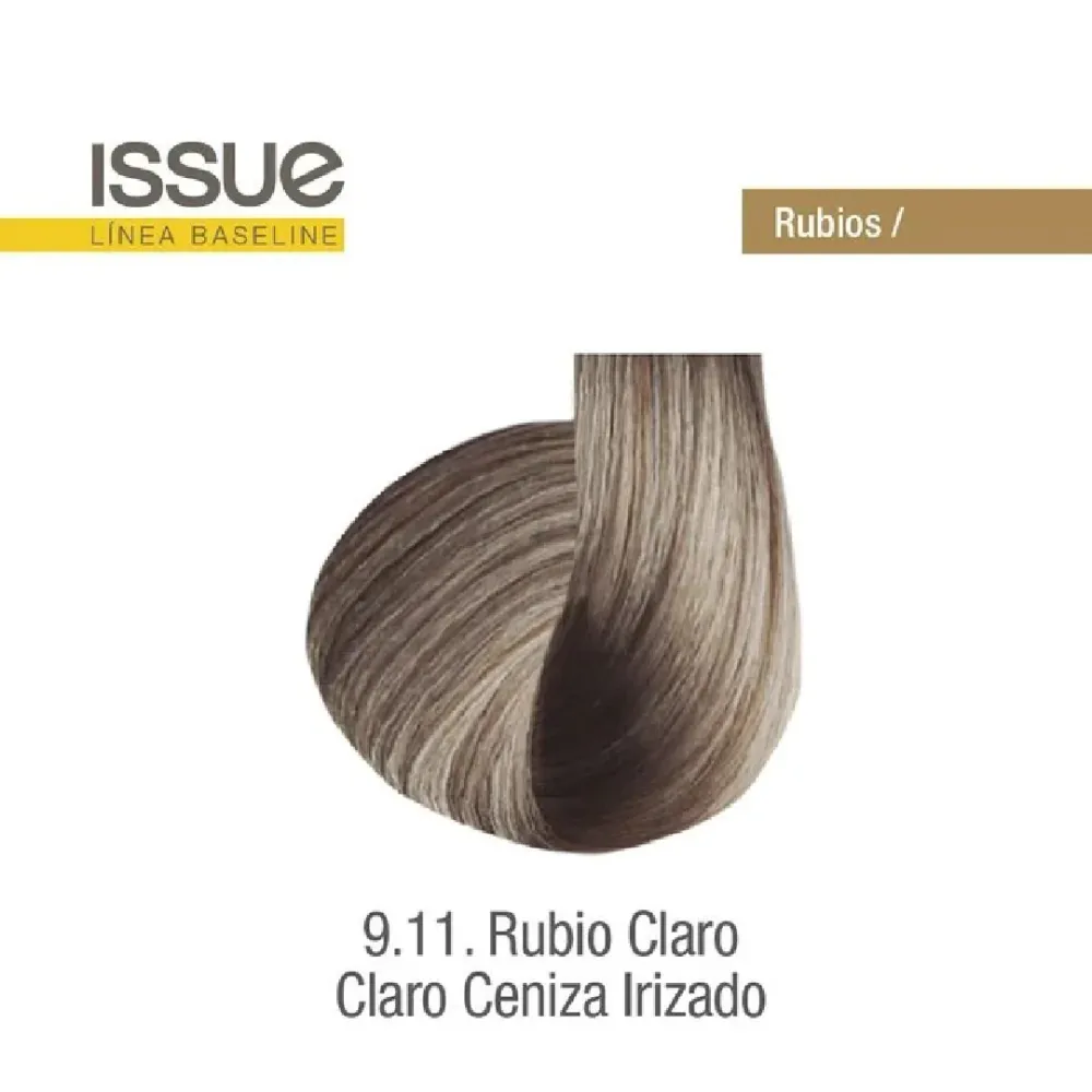 Issue Tintura 9.11 Rubio Claro Preciso Ceniza Irizado