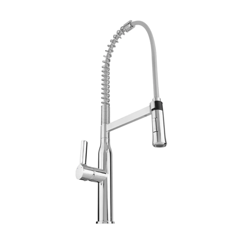 Monomando semi profesional elástico para cocina Urrea 9496 con Garantí