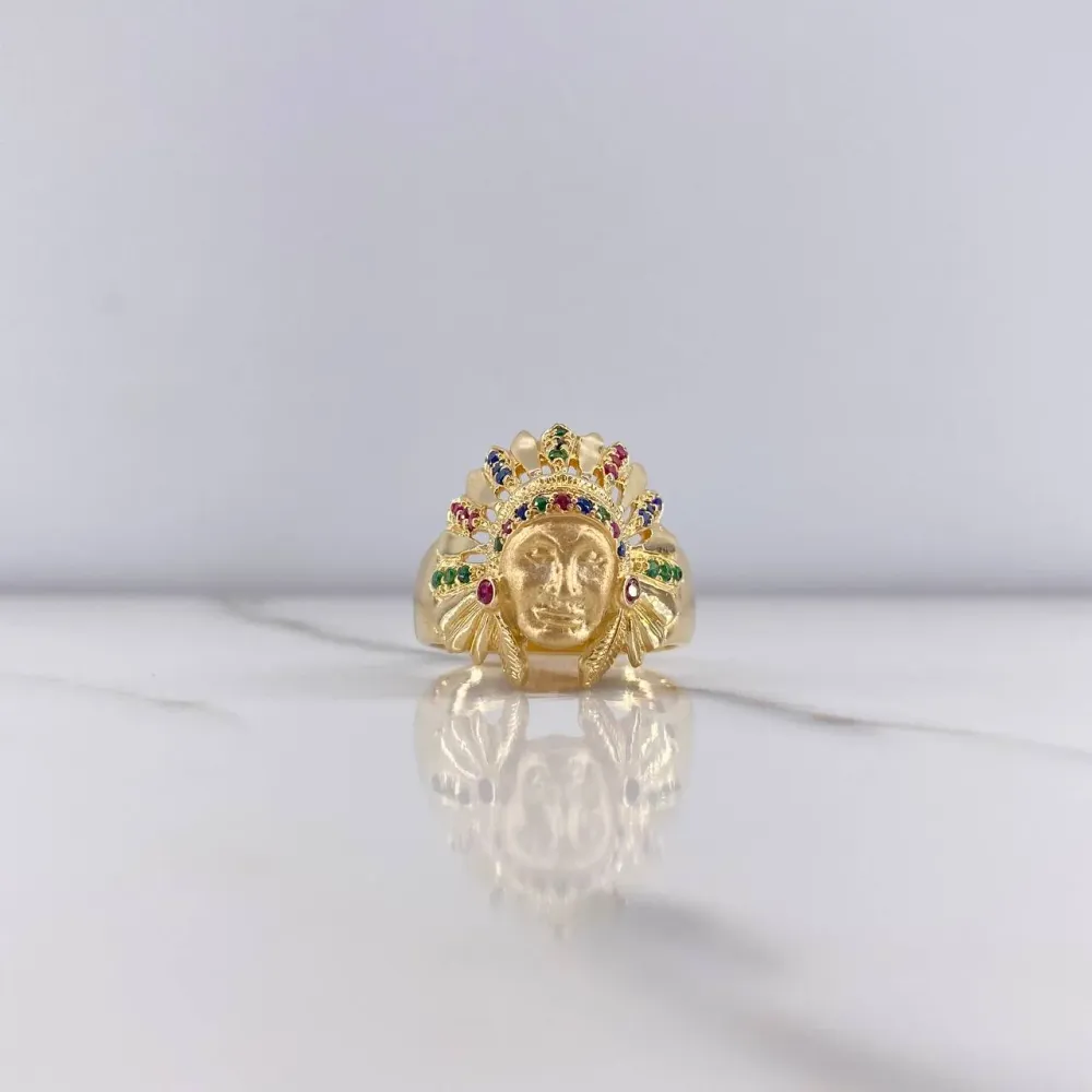 Pack de Pilas Anillo Indio 9.15gr / T9 1/2 / Circones Fucsias Verdes Azules Oro Amarillo $