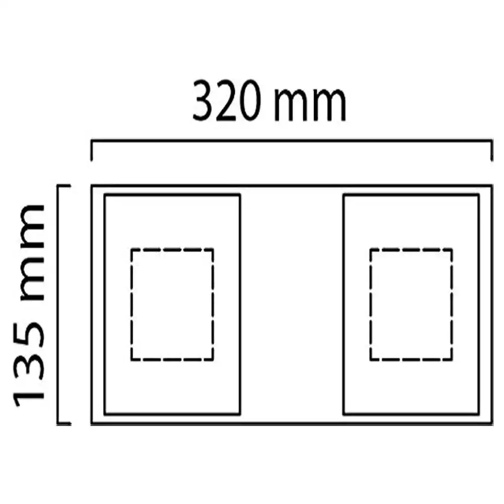 Pared cristal acbado cromo base g9 2 x 40 w serie agata