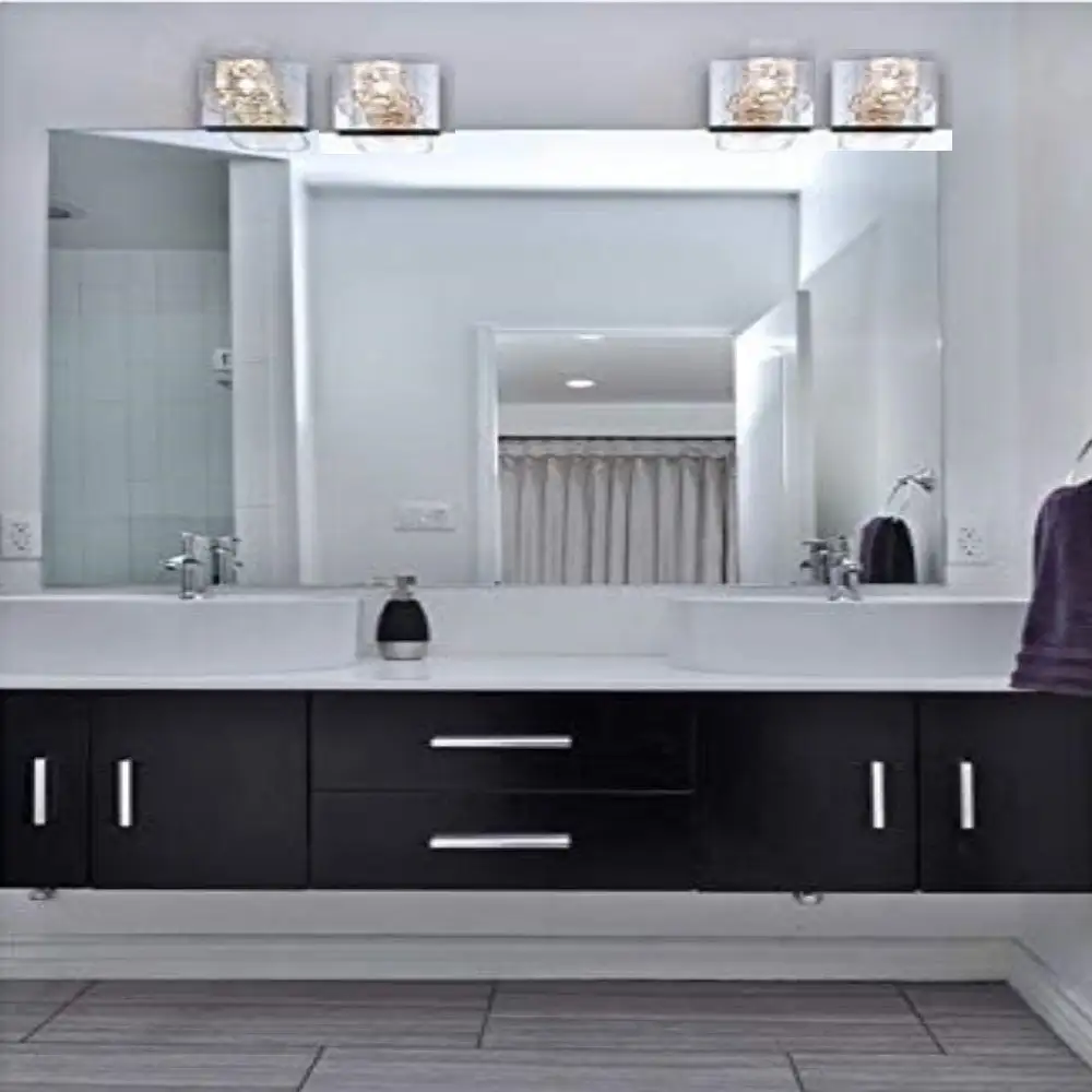 Pared cristal acbado cromo base g9 2 x 40 w serie agata