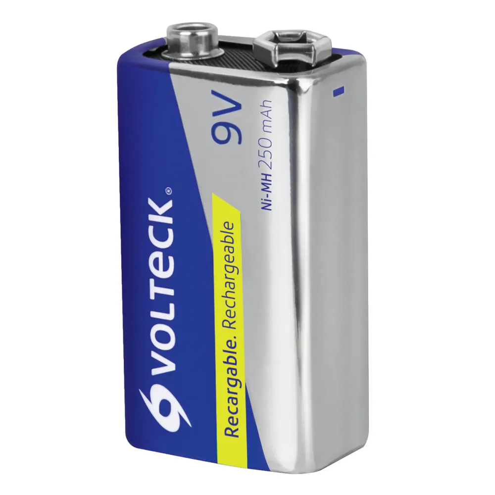 Pilas de Litio Pila recargable, uso general, 9 V, 250 mAh, 1 pieza