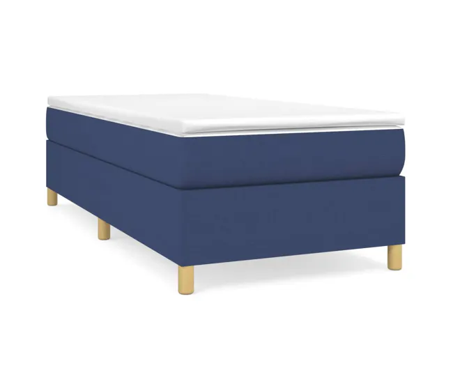 Pilas de Reloj Estructura de cama box spring tela negro 90x190 cm