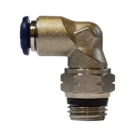 1/2" Push-to-Connect X 1/2" Male Global Swivel MIP Nickel Plated Giratorio Elbow 20092N