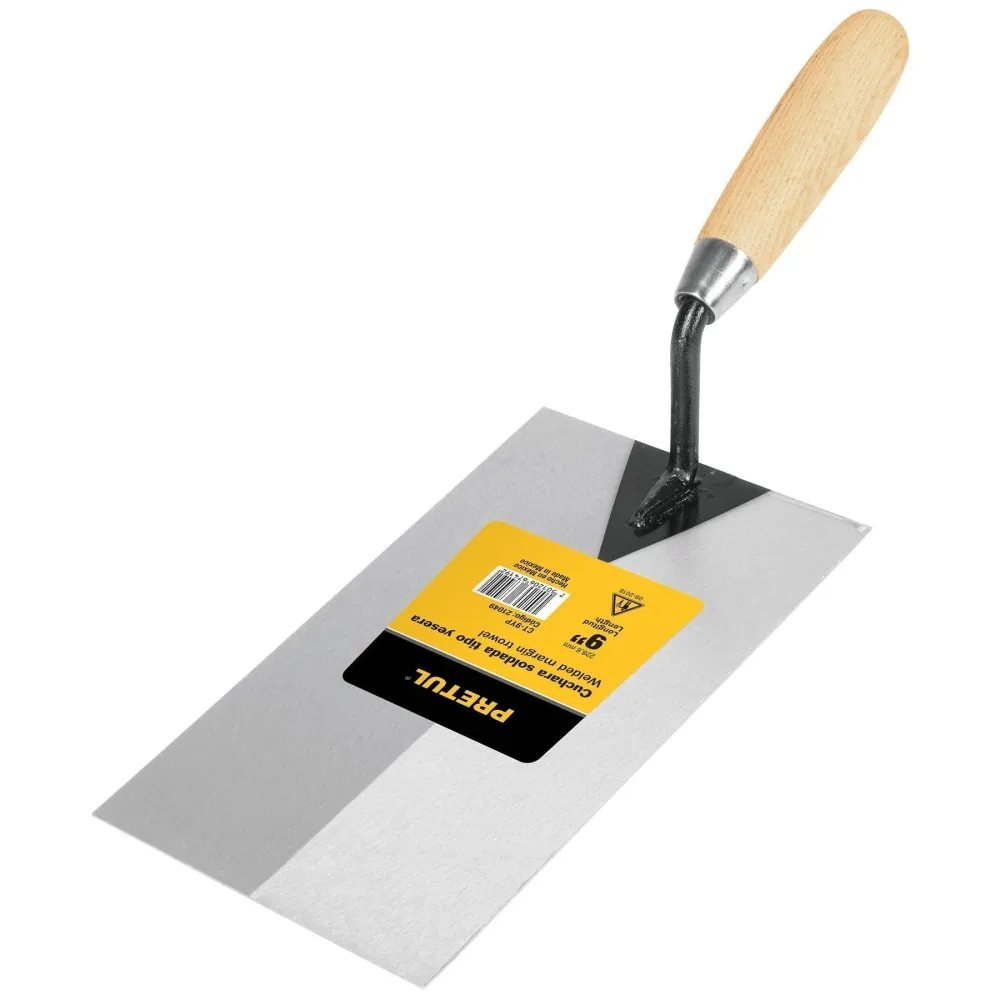 Recargables Premium Cuchara para albañil, 9", yesera, Pretul