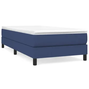 Recargables Premium Estructura de cama box spring tela gris definido 90x190 cm