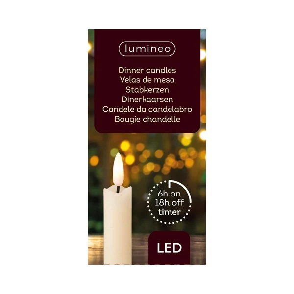 Recargables Premium Vela de cera LED ( pilas) num. 19