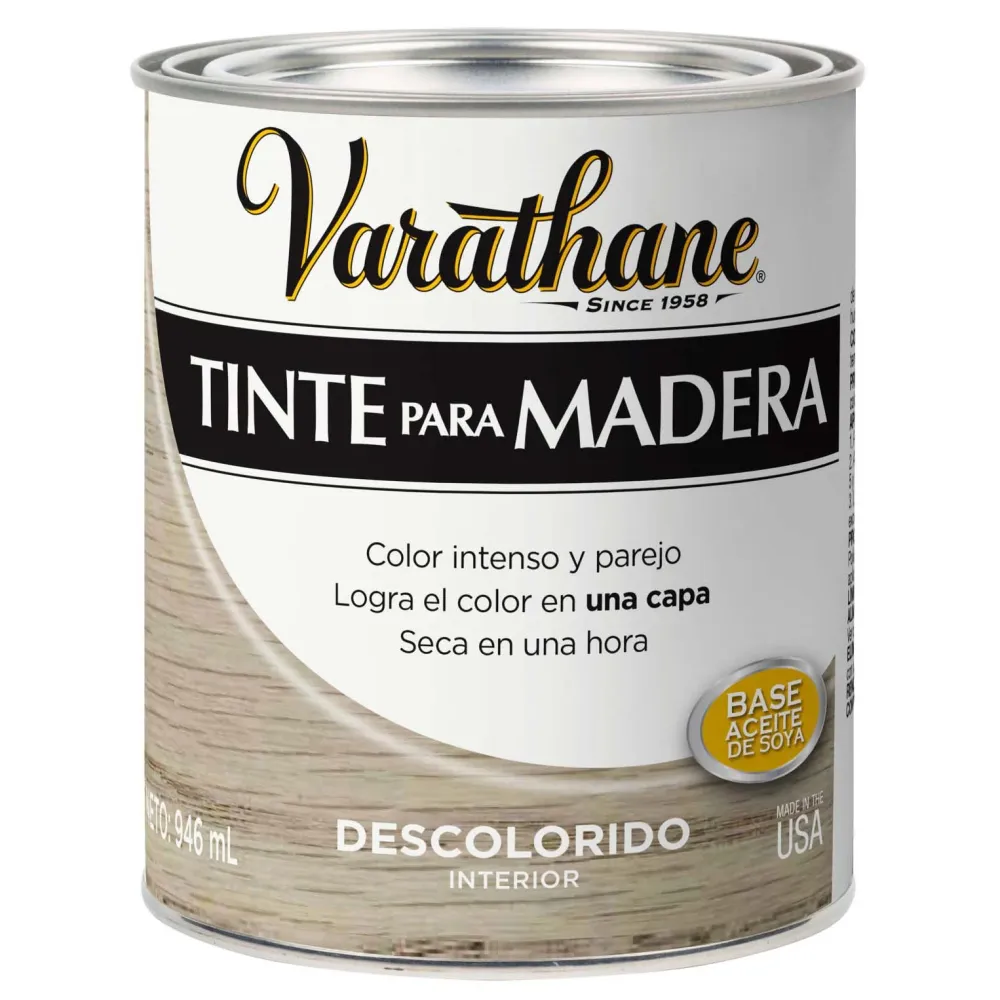 Tinte para madera interior descolorido 946ml