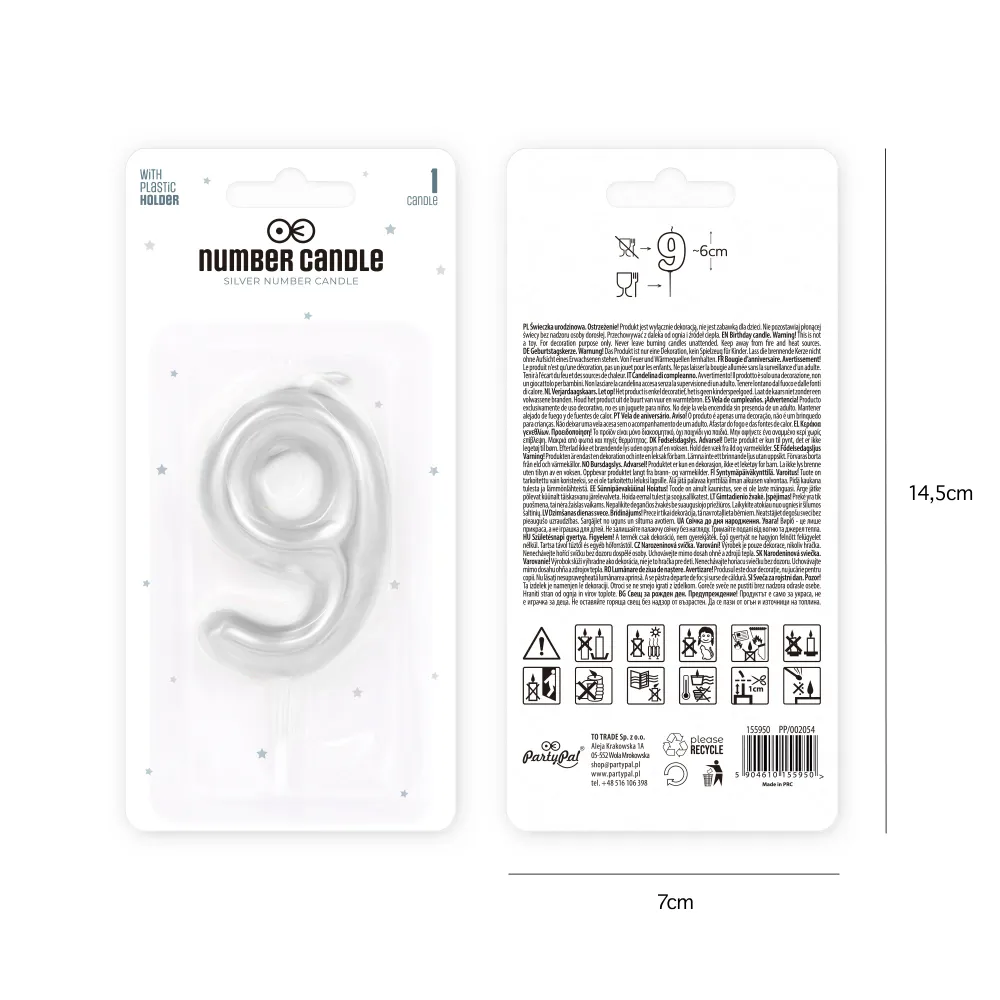 Vela plata radiante número 9 - OUTLET