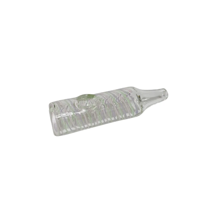Pipa vidrio Spoon Botella y Espirales 90 Compatible con Filtros de 8mm