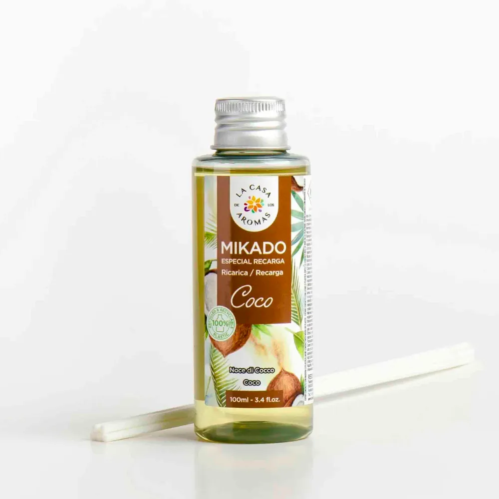 Ambientador Mikado 100ml La Casa De Los Aromas - Coco con Varillas de Rattan