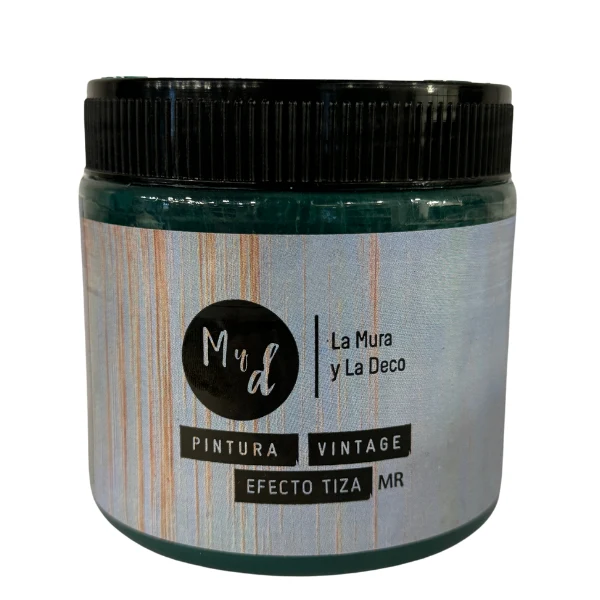 Pintura efecto tiza Verde Laguna 500 ML con Filtro de Carbón Activado