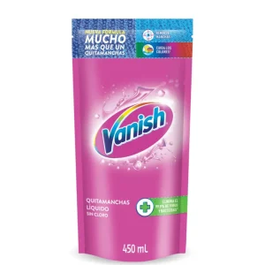 Vanish Quitamanchas ropa color liquido multiuso 450 cc con Protector UV