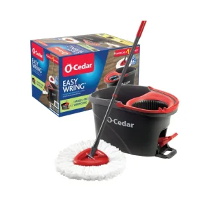 O-Cedar EasyWring Trapeador y Cubo con Pedal y Microfibra