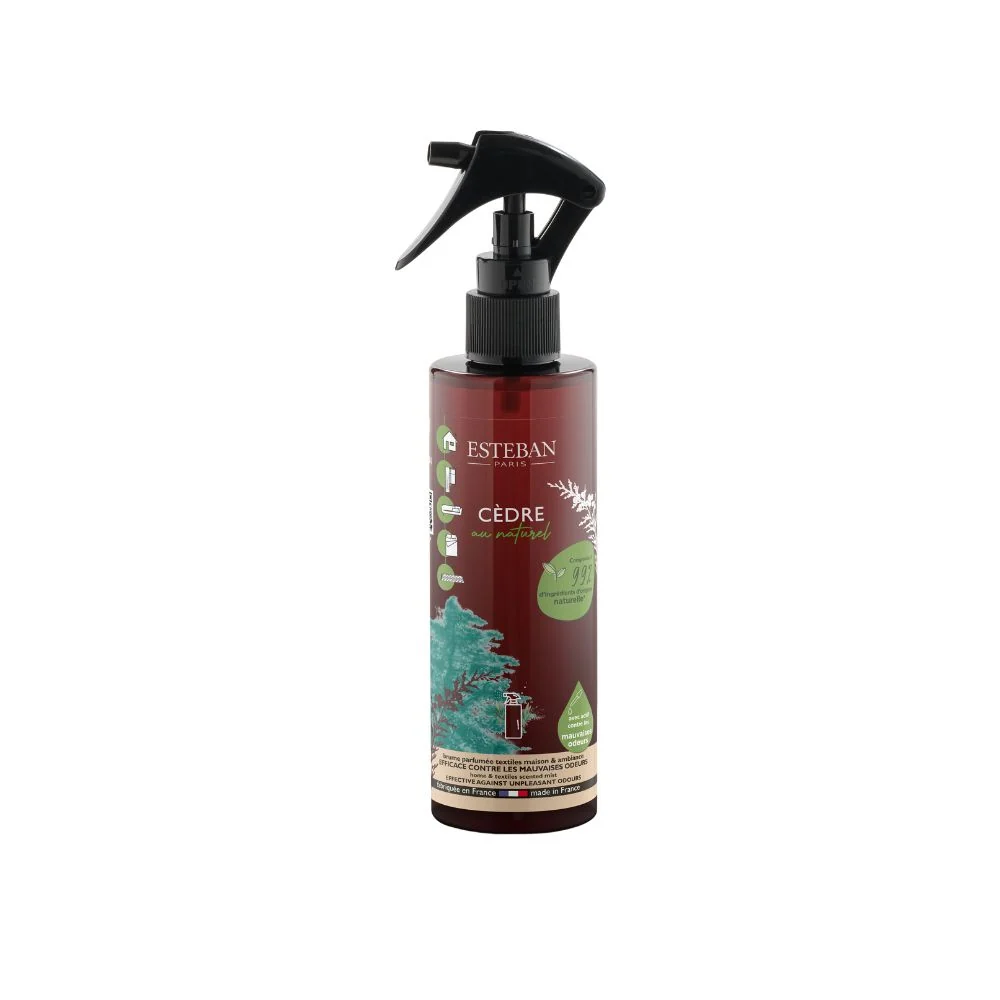 Spray Textil Cèdre 200 ml Esteban Paris para Hogar y Oficina