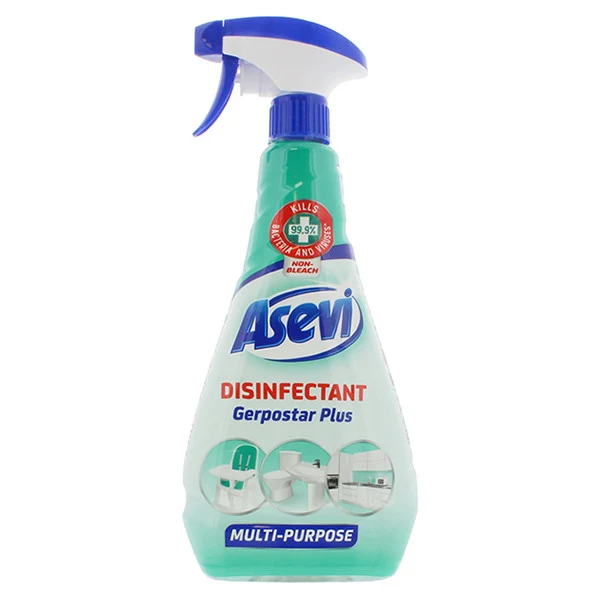 Limpiavidrios Asevi spray desinfectante limpiador multiusos 750 ml