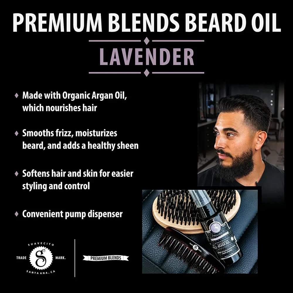 Profesional SUAVECITO ACEITE PARA LA BARBA-LAVANDA