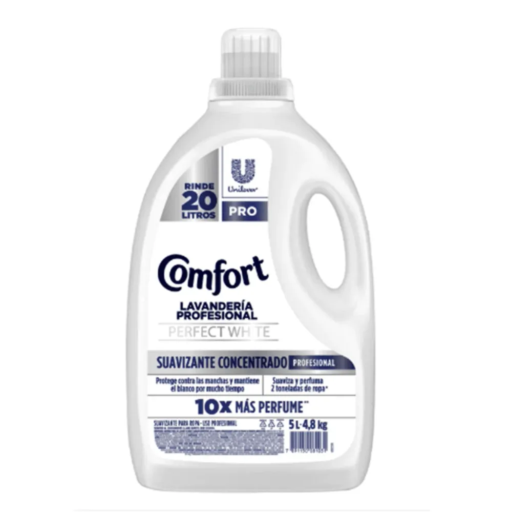 Suavizante Líquido Concentrado Comfort Perfect Marfil 5 LT
