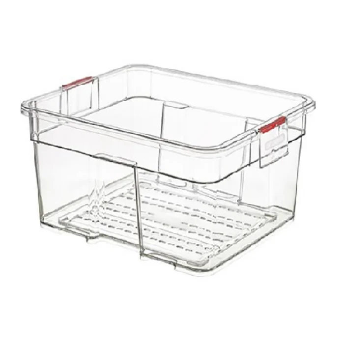 Contenedor GN 2/1 70 Lt 65 X 53 X 30 Cm Perforado Abs Araven