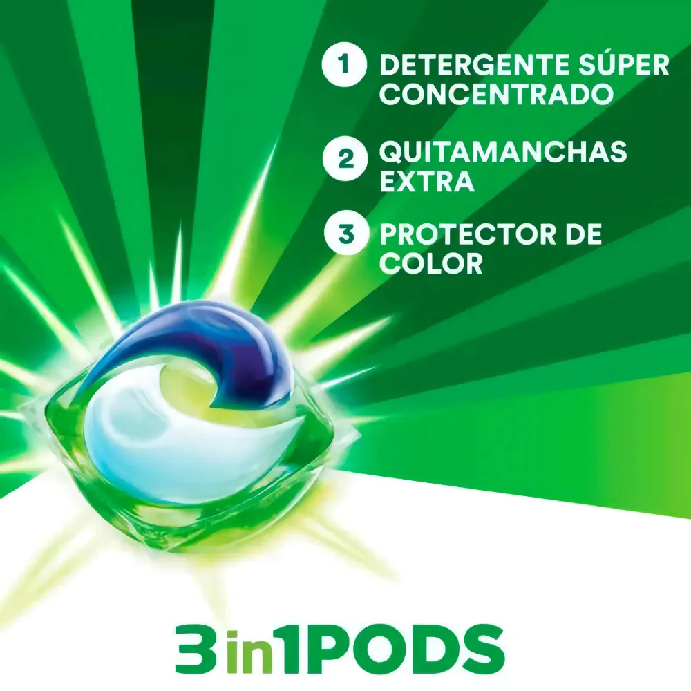 Detergente Cápsulas Ariel Pods 57 Un