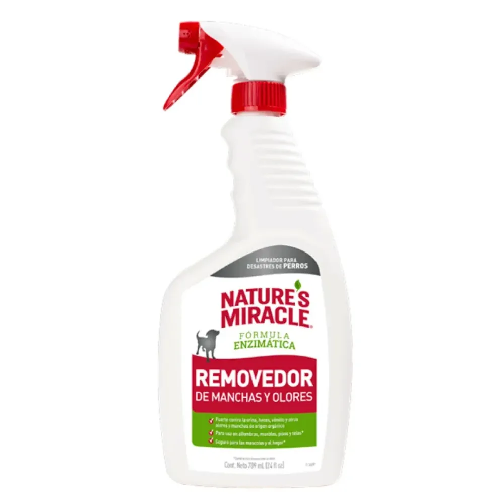 Removedor de Manchas y Olores de Perro Nature’s Miracle 709ml aseomira