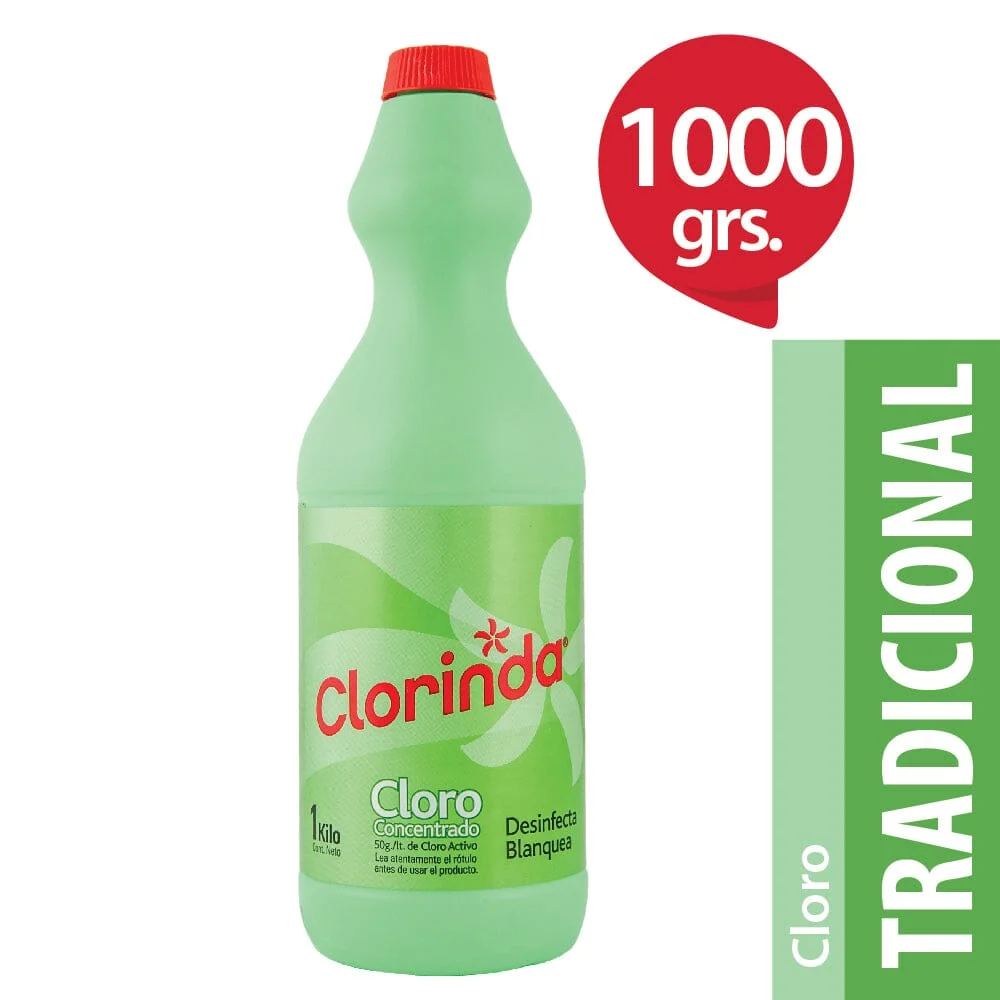 Cloro Botella 1 Lt CLORINDA
