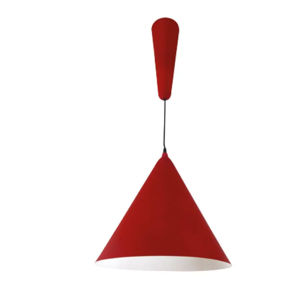 Colgante int. Rojo hierro cono | Reutilizable |