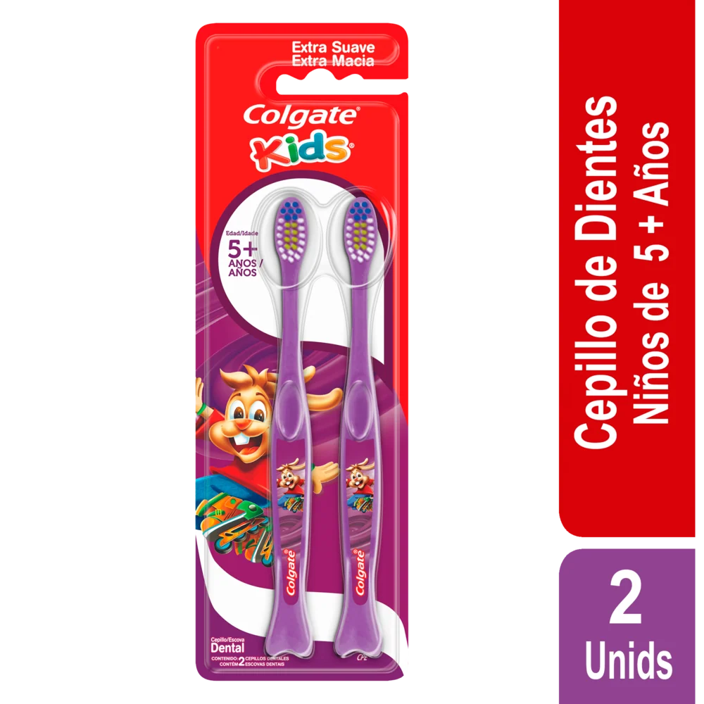Cepillo de Dientes Niños Colgate Tandy Extra Suave x2und