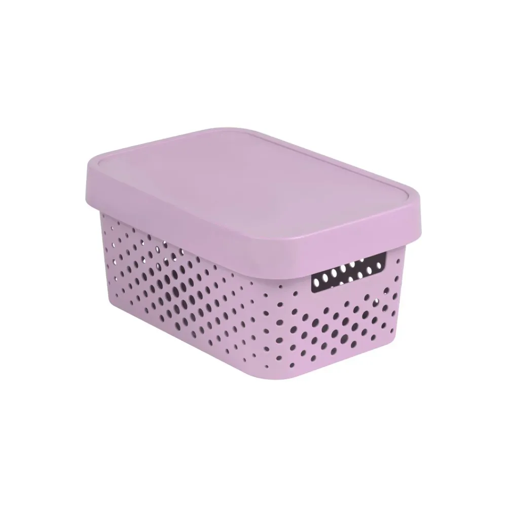 Contenedor calado con funda Infinity rosa 4.5L Curver